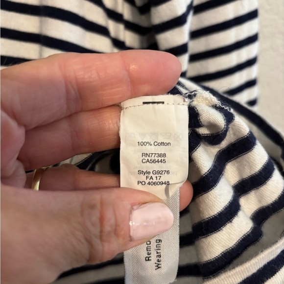 Madewell Blue & White striped Rivet & Thread Bell-Sleeve Tee Size XXS - Picture 4 of 6